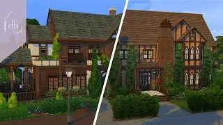 Я обжигаю одну из своих старых построек и обновляю её | The Sims 4