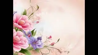 Floral background for greeting card