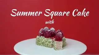 Loacker | 4 hand recipes | Summer Square Cake
