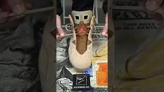 How to lace Nike Air Jordan 6 Retro SP &lsquo;British Khaki #nike #aj6 #airjordan6 #fyp #fashion #kickwho