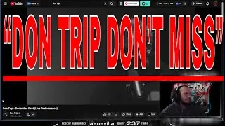Don Trip SNAPPED Live 😤🔥 | “December First” (Live Performance) REACTION
