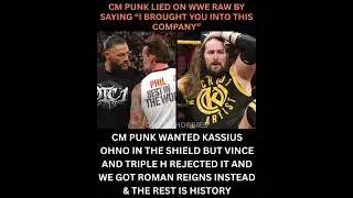 CM PUNK LIED ON WWE RAW BY SAYING &ldquo;I BROUGHT YOU INTO THIS COMPANY&rdquo; TO ROMAN REIGNS #wwe