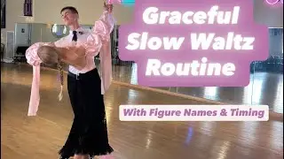 Graceful Slow Waltz Routine | Figure Names & Timing by Roma & Marta