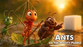 Ants vs. The Mighty Puddle: Engineering a Leaf Boat to Reach Sweet Victory!