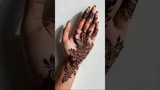 Peacock 🦚 mehandi design for both front and back hand #hindisong #indianprincess #sangeetaboochra