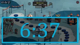 80s Fun Land (Glitchless) in 6:37 [Current WR] - Poly Bridge Speedrun
