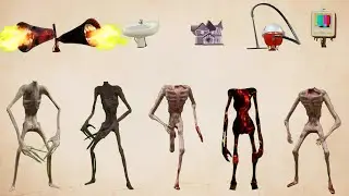 WRONG HEADS SIREN HEAD POOP, SIREN HEAD HOUSE, SIREN HEAD BRAIN EYE, SIREN HEAD OCTOPUS, SIREN HEAD