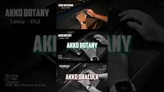 Sound test 3 switch mới nhất của AKKO - Rosewood, Botany, Dracula #mechanicalkeyboard #keyboard