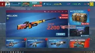 Sniper Fury - how to dress gear and pair with gun (electric blue with scoped amplifier)