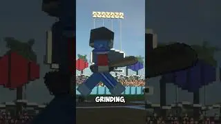 I Became a professional Minecraft Baseball player! #shorts