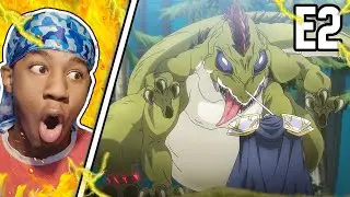 GIANT BASILISK VS SKELETON KNIGHT | Skeleton Knight In Another World Episode 2 Reaction