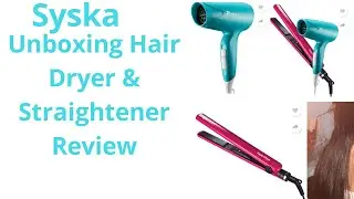 Unboxing Syska Hair Dryer & Straightener combo😱|Affordable and Life long product|Flipkart Haul