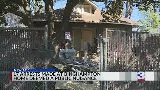 17 arrests made at Binghampton home before it was deemed a public nuisance