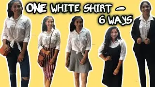 6 ways to wear a white shirt|How to style your white shirt in different ways|How to style the basics