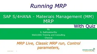 SAP MM | MRP Run in SAP S/4HANA | Classic MRP vs MRP Live Parameters Explained | 02-30