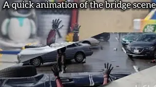 Deadpool Bridge scene but animated in my style