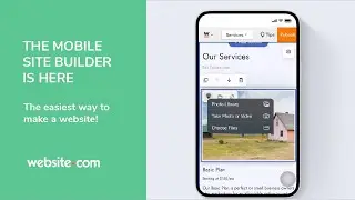 Build Your Website On Your Phone with Website.com