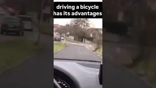 no way man said &ldquo;i identify as a cyclist&rdquo; #cyclist #car #jokes #illegal