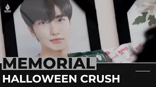 Memorial held in South Korea for victims of Halloween crush