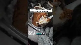 Trying the best carrot cake in the entire world?