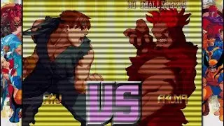 Classic Game Xmen Vs Street Fighter (Akuma & Ryu) Arcade Mode PS4 GameplayHinalocalex