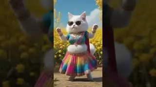 The Purrfect Groove Showdown 😺🎶🔥#CatDance#DancingCat#MeowMoves#GroovyCat#PurrfectDance#FelineFever