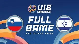 3rd Place Game | Slovenia v Israel | Full Basketball Game | FIBA U18 EuroBasket 2024