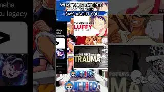 What Your Favorite Shonen Anime Says About You! #comedy #anime #funny #tierlist #memes