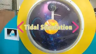 Tidal Energy Exhibit - Sun Moon Earth Model, Interactive Tidal Simulator, Ocean Energy Education