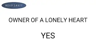 Yes - Owner of a Lonely Heart Drum Score