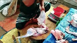 Halal goat Meat street Food Amazing Halal Goat Meat cutting & processing skills