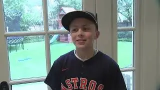 Astros star Ryan Pressly surprises 11-year-old Houston boy, Blake Foley, with front yard catch game