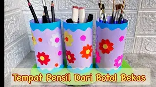 Pencil Case From Used Bottles And Origami Paper
