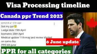 Canada ppr timeline today  | Canada PPR Trend ,visa trend , Sowp ,student visa trend