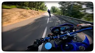 This road never ends😍 // DT 125 SUPERMOTO // RAW