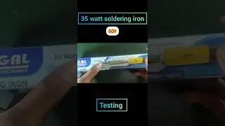 35 Watt soldering iron testing//#diy #experiment #shortsfeed
