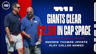 Giants CLEAR $12.5 million in Cap Space | Andrew Thomas Update | Play Caller Named!