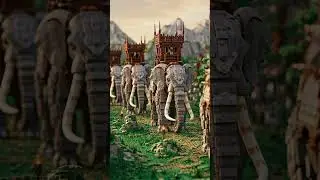 Brick-Built Mumakil March #lego #lotr #sauron