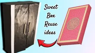 Easy Cardboard crafts ideas| how to make almirah with cardboard /Mini almirah with cardboard box