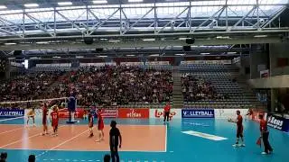 Belgium - Romania: serve by Frank Depestele