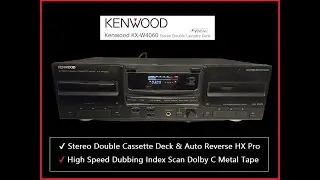 🔴 Solid Kenwood Cassette Dual Deck High Speed Dubbing Rare Bargain               #kenwood #cassette