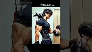 School  boy with shirt vs without shirt #edit #gym #fitnessmotivation
