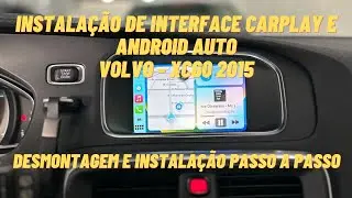Instalação Interface Carplay e Android Auto - Volvo XC60 2015