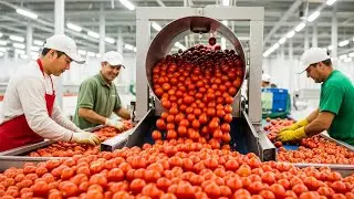 Inside the Machine: The Complete Tomato Canning & Processing Line