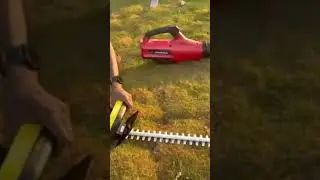 Honda battery leaf blower and hedge trimmer.#honda #ronaldo #viratkohli #messi #lawnmower #techno