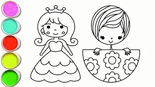 Easy Drawing: A Princess with Simple & Beautiful Details