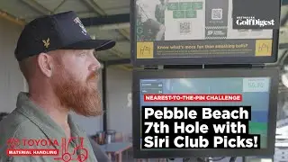 Nearest-to-the-Pin Challenge | Pebble Beach 7th Hole with Siri Club Picks!