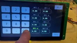 Massflow controller for Bronkhorst hightech instruments, with Panlee ESP32S3 7 inch tft display.