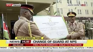 Change of guard at NPS as DIG James Kamau hands over to Masengeli