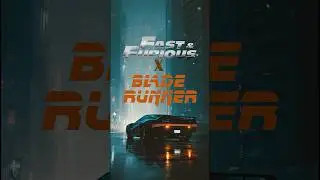 Fast & Furious in a Blade Runner World  #FastAndFurious #CarEdit #CinematicShort #YouTubeShorts